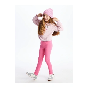 Beli Lastikli Basic Kız Çocuk Tayt