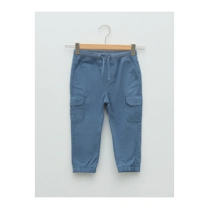 Beli Lastikli Basic Pamuklu Erkek Bebek Jogger Pantolon