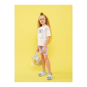 Beli Lastikli Basic Pamuklu Kız Çocuk Tayt