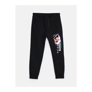 Beli Lastikli Baskılı Erkek Çocuk Jogger Eşofman Altı