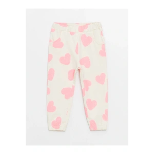 Beli Lastikli Baskılı Kız Bebek Eşofman Alt