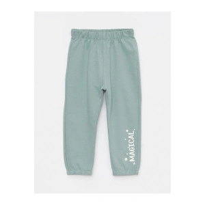 Beli Lastikli Baskılı Kız Bebek Eşofman Alt