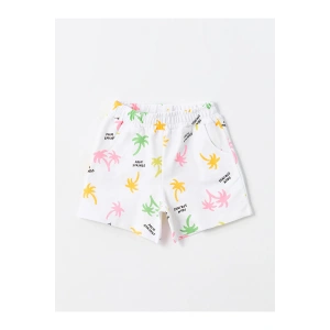 Beli Lastikli Baskılı Kız Çocuk Şort