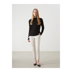 Beli Lastikli Dar Fit Kadın Pantolon