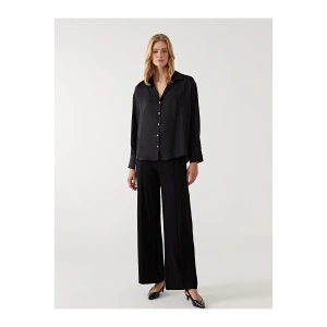 Beli Lastikli Geniş Paça Kadın Pantolon