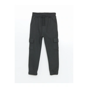 Beli Lastikli Kalın Basic Erkek Çocuk Jogger Eşofman Altı