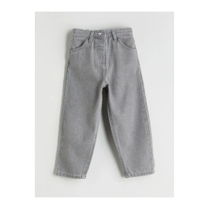 Beli Lastikli Kız Çocuk Jean Pantolon