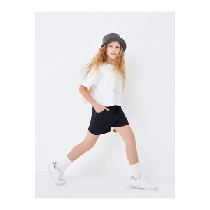 Beli Lastikli Kız Çocuk Şort (S4)