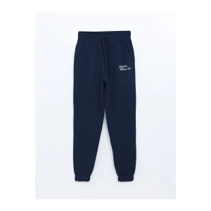 Beli Lastikli Nakışlı Kadın Kalın Jogger Eşofman Altı