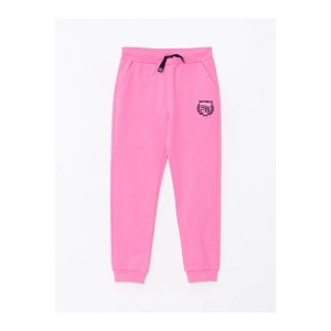 Beli Lastikli Nakışlı Kız Çocuk Jogger Eşofman Altı