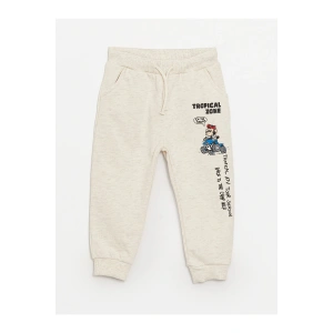 Beli Lastikli Nostaljik Maymun Baskılı Erkek Bebek Eşofman Alt