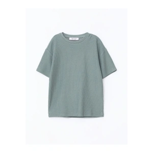 Bisiklet Yaka Basic Kısa Kollu Erkek Çocuk Tişört