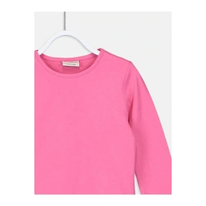 Bisiklet Yaka Basic Uzun Kollu Kız Çocuk T-shirt