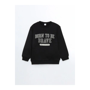 Bisiklet Yaka Baskili Erkek Cocuk Sweatshirt - W4fo10z1