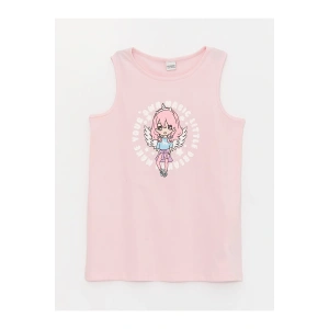 Bisiklet Yaka Baskılı Kız Çocuk Atlet