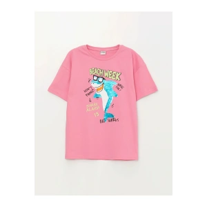 Bisiklet Yaka Çift Yönlü Payetli Erkek Çocuk Tişört