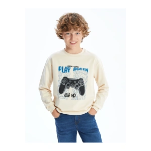 Bisiklet Yaka Erkek Çocuk Sweatshirt