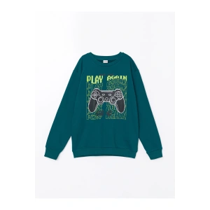 Bisiklet Yaka Erkek Çocuk Sweatshirt