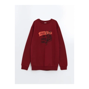 Bisiklet Yaka Erkek Çocuk Sweatshirt