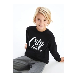 Bisiklet Yaka Erkek Çocuk Sweatshirt