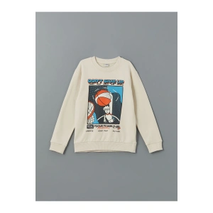 Bisiklet Yaka Erkek Çocuk Sweatshirt