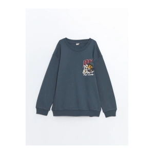 Bisiklet Yaka Erkek Cocuk Sweatshirt - W4ce32z4