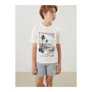 Bisiklet Yaka Erkek Çocuk Tişört ve Şort