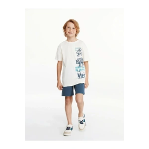 Bisiklet Yaka Erkek Çocuk Tişört Ve Şort (S5)