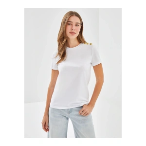 Bisiklet Yaka Kadın Tişört