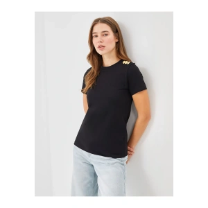 Bisiklet Yaka Kadın Tişört