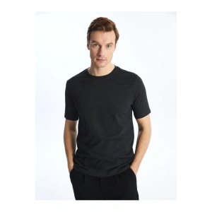 Bisiklet Yaka Kısa Kollu Penye Erkek Tişört