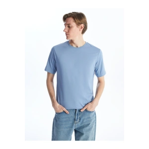 Bisiklet Yaka Kısa Kollu Penye Erkek Tişört