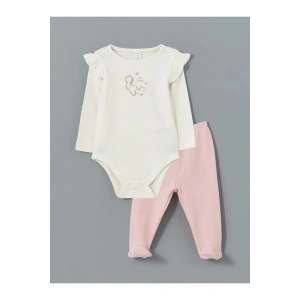 Bisiklet Yaka Kız Bebek Hastane Çıkış Seti