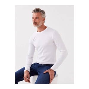 Bisiklet Yaka Uzun Kollu Erkek Sweatshirt - W31628Z8