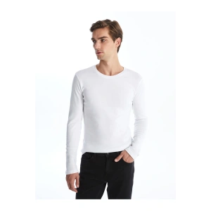 Bisiklet Yaka Uzun Kollu Erkek Tişört