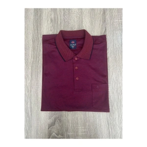 Çepli Pamuklu Baba Polo Yaka T-shirt