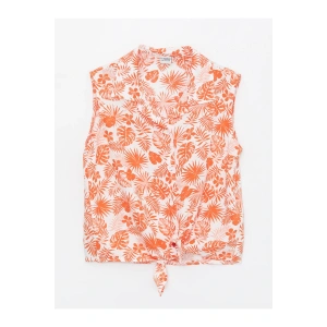 Desenli Kız Çocuk Gömlek