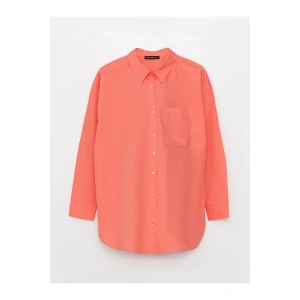 Düz Uzun Kollu Poplin Hamile Gömlek