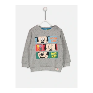 Erkek Bebek Gri Melanj D5P Sweatshirt