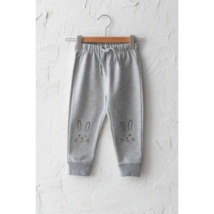 Erkek Bebek Gri Melanj F8Y Eşofman Altı