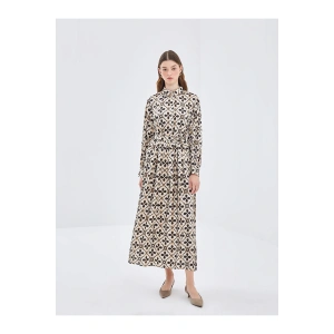 Gomlek Yaka Desenli Kadin Elbise - W4I555Z8
