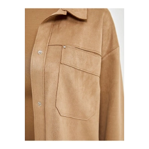 Gömlek Yaka Süet Kadın Ceket