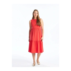 GSM storEden LCWAIKIKI Maternity Bisiklet Yaka Düz Hamile Elbise