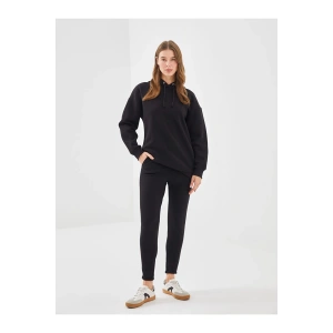 Kadın Beli Lastikli Düz Eşofman Altı