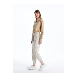 Kadın Beli Lastikli Düz Jogger Pantolon