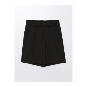 Kadın Beli Lastikli Düz Şort