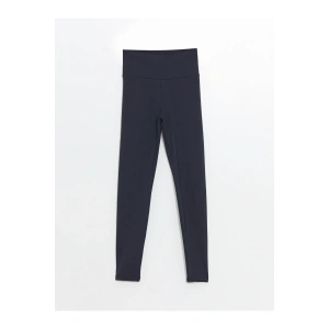 Kadın Beli Lastikli Ekstra Dar Fit Düz Tayt