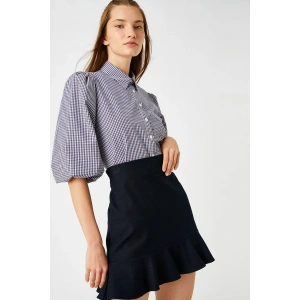 Kadın Mor Ekose Gömlek 3WAL60006IW