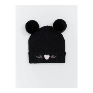 Kalp Nakışlı Kız Çocuk Bere (W5)