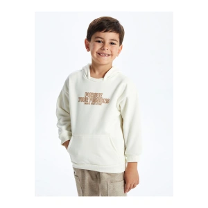 Kapüşonlu Baskılı Erkek Bebek Sweatshirt